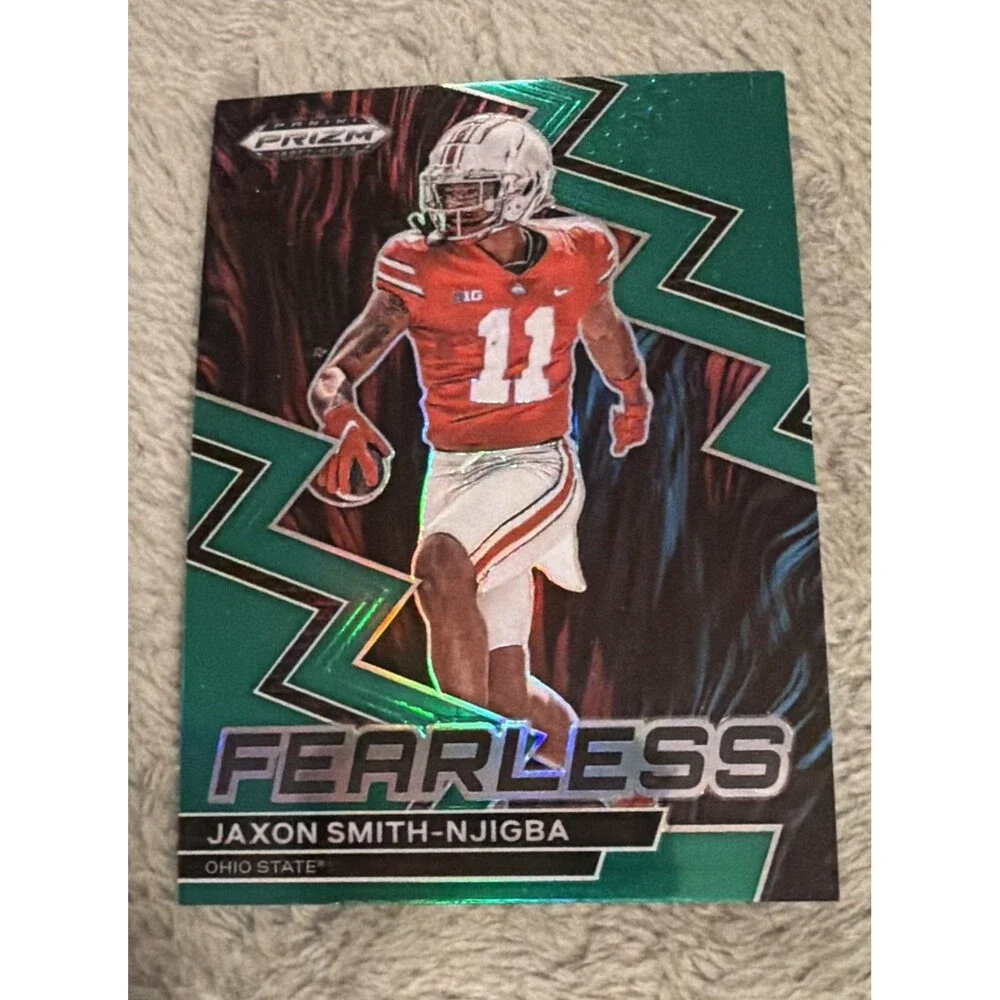 2023 Panini Prizm Draft Picks - Fearless Jaxon Smith-Njigba #F-22 Green Prizm...